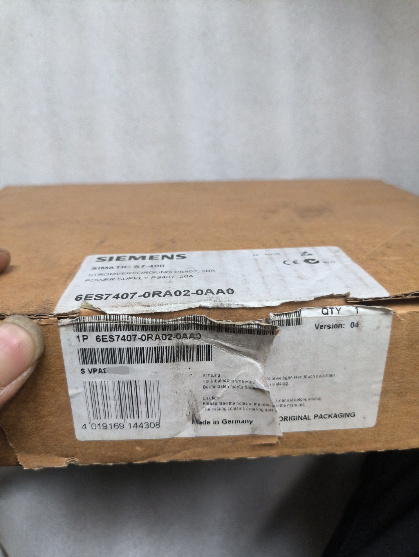 6ES7407-0RA02-0AA0 全新原装开封 实物拍摄