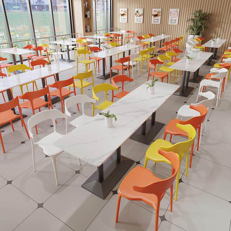 公司员工饭厅学校食堂桌椅组合餐饮店快餐小炒店职工饭堂桌子商用