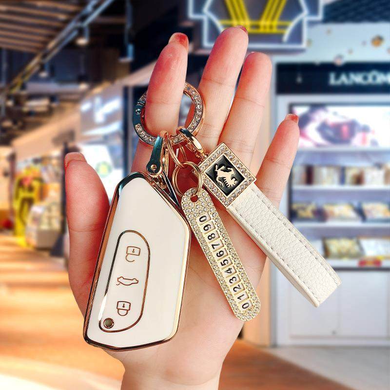 适用大众高尔夫8钥匙套途昂x车id4x壳3扣id6揽境镜揽巡凌渡l女包