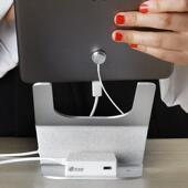 平板防盗器展示支架I体验托 托手机充电固定底座pad绳炼电脑警报