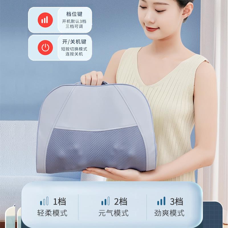 正品椎按枕颈椎按摩器背膀部腰部肩腰椎劲仪电动多功能全摩身加热