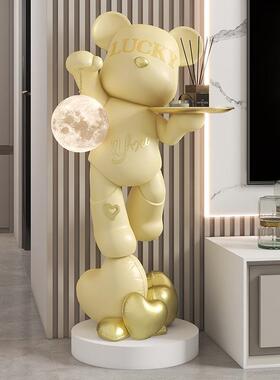 力熊暴大型落地家摆件客厅沙发旁电视柜酒店居会QJ2415所乔迁新居