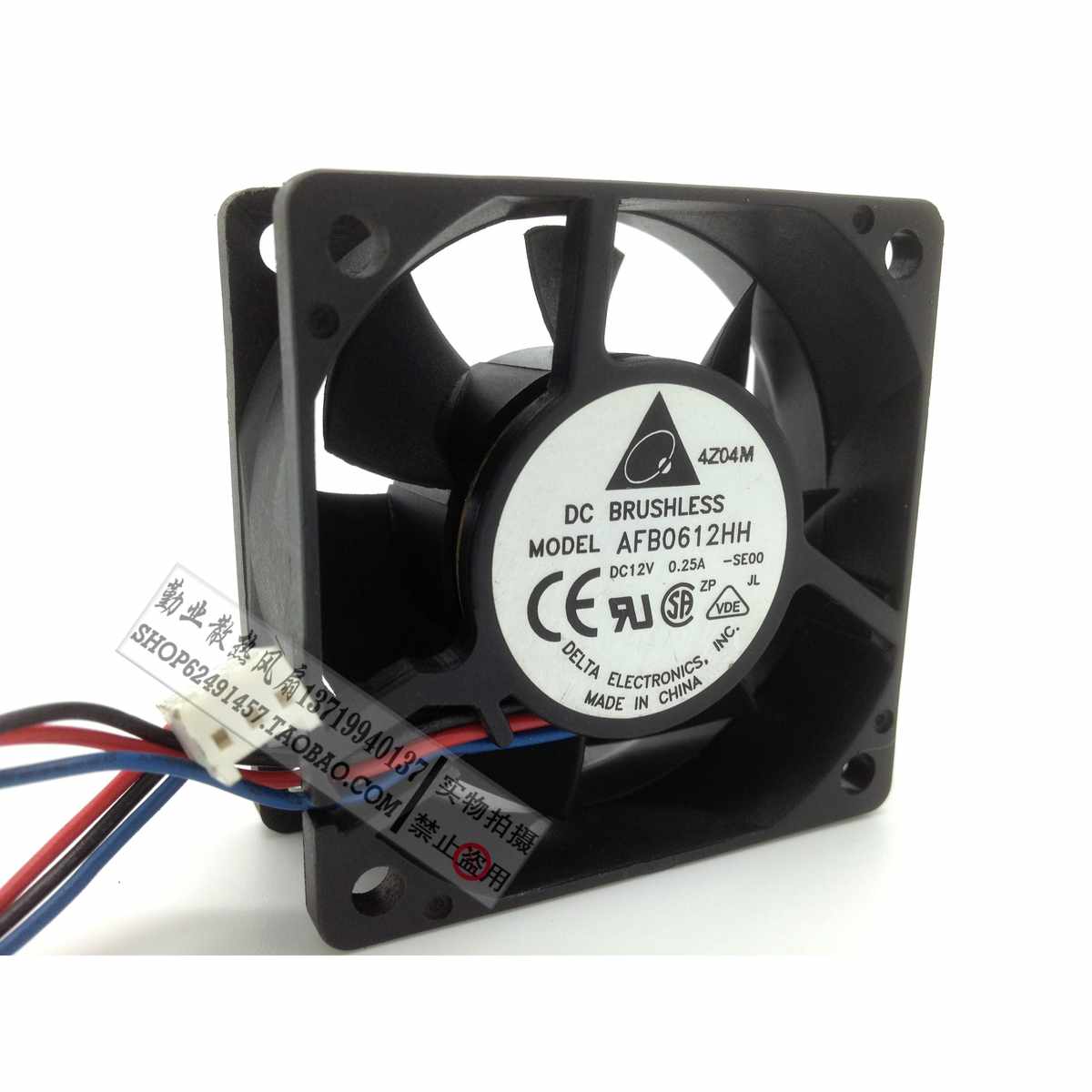 。原装台达 6025 6cm机箱电脑/电源风扇12V 0.25A AFB0612HH 双滚