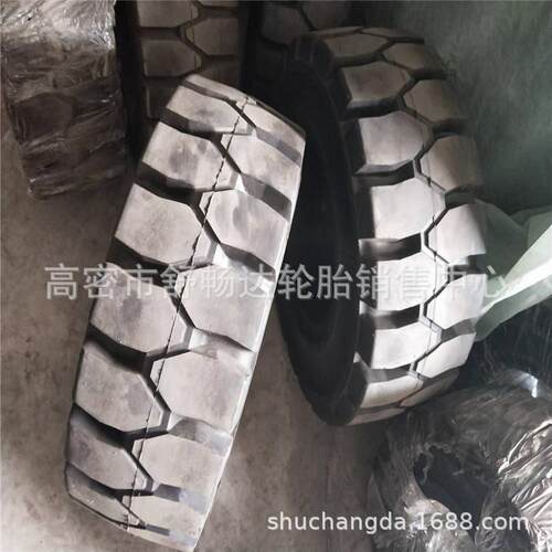供应 27X10-12 叉车轮胎 27*10-12实心叉车轮胎 可配钢圈