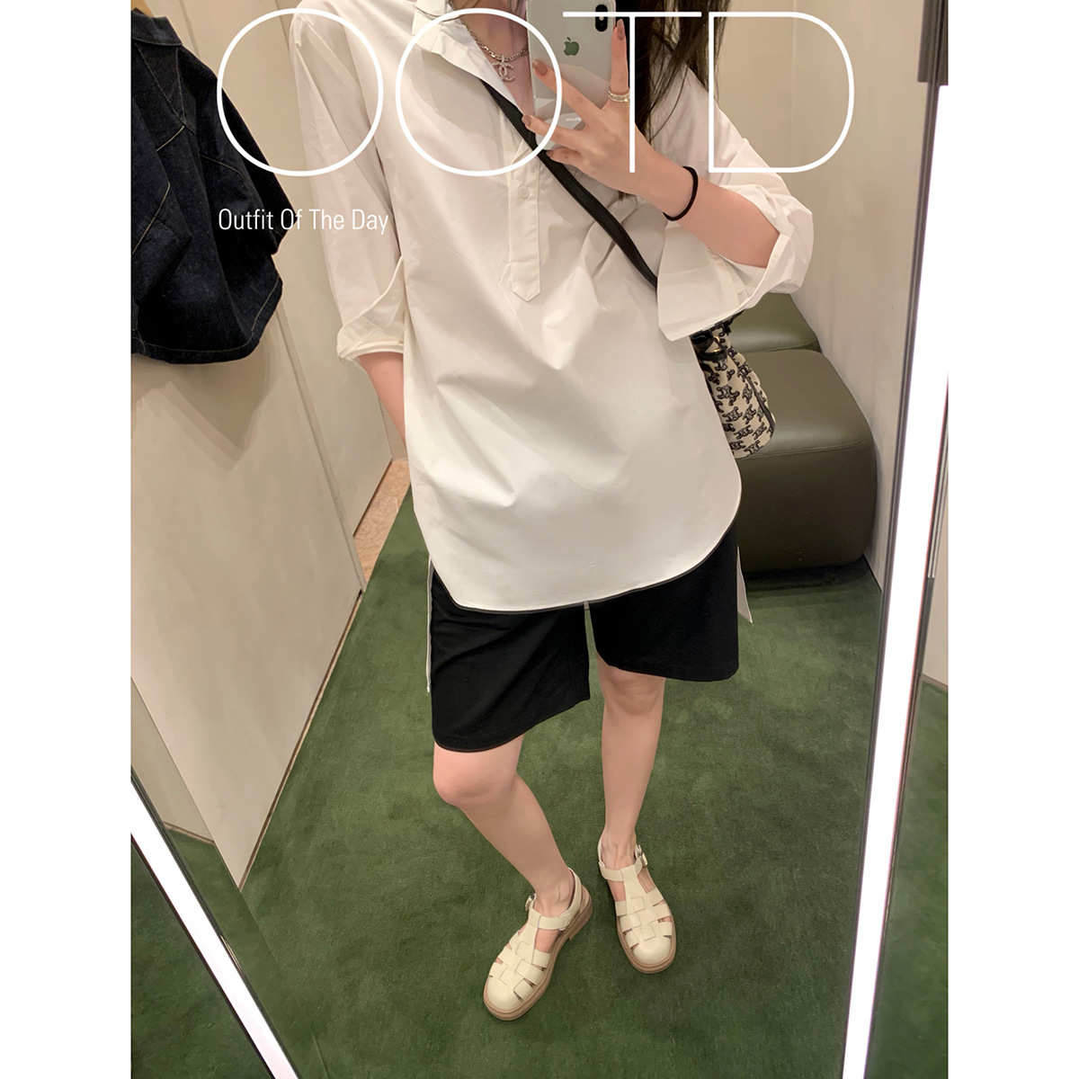 葡萄妈同款 遮丑平底包头拖粗跟软厚底复古真皮罗马凉鞋女款夏季