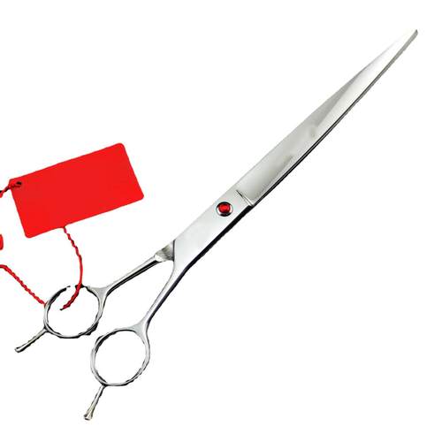 紫龙 9.0寸亮光 高档双尾 宠物剪 平剪 宠物美容剪 直剪 送包