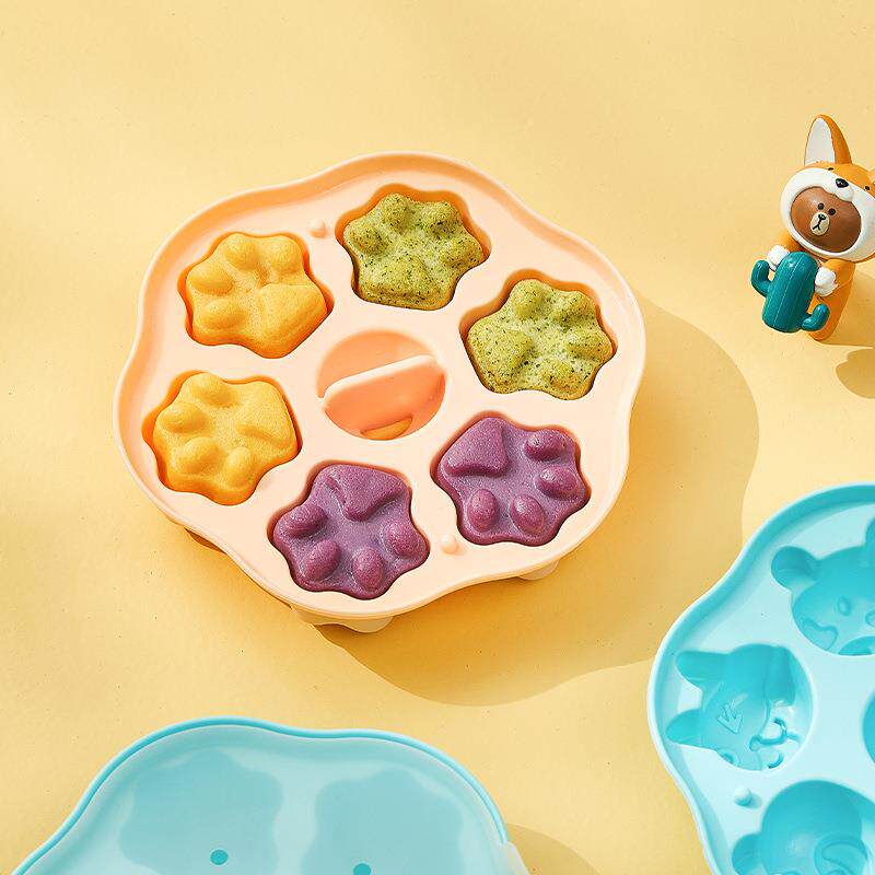 儿童模具手工卡通辅食婴幼儿蒸糕模具自制圆形食品级专用磨具发糕