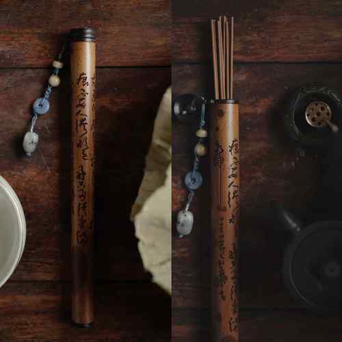湘妃竹手工雕刻香筒家用茶具沉香插香道用具线香筒茶道零配