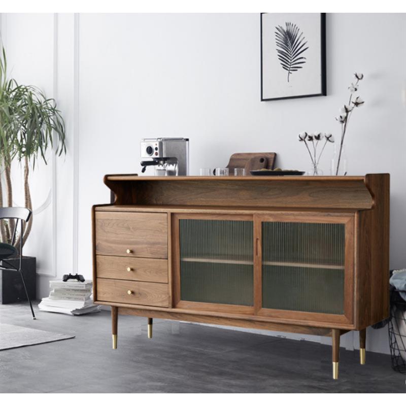 北欧全实木餐边柜斗柜客厅茶水柜酒柜日式边柜简约式小户型餐厅柜