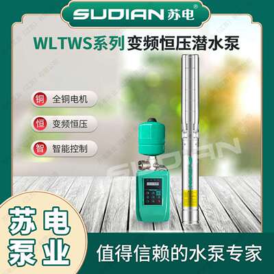 WLTWS4.08/5-0.75KW变频恒压不锈钢深井潜水泵**