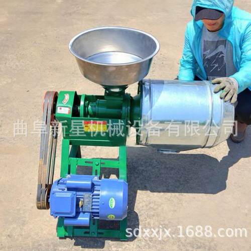 水稻谷子去皮打面机278锥形磨头磨面机大产黑豆去皮磨粉机