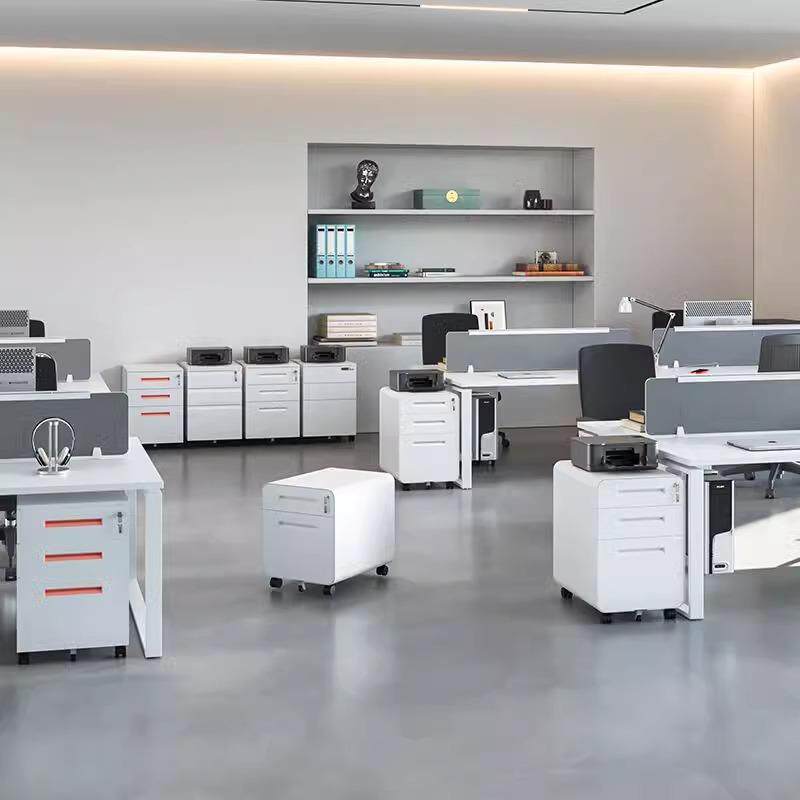 办公桌下活zhy-5888动柜带轮子三抽柜带锁文制储物收纳抽矮钢屉柜