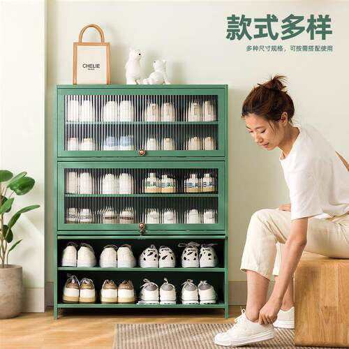 鞋架多层纳架鞋家用简易门口入户阳台室内大收容量子防尘柜小2233