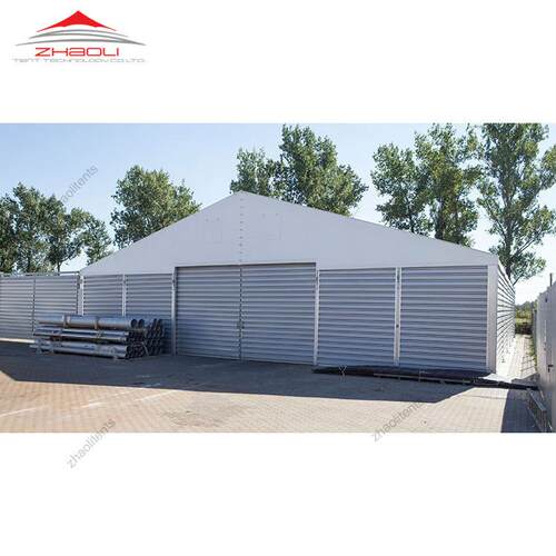 深圳工业园临时仓储铝合金篷房可装卷闸门朝力帐篷厂家销售
