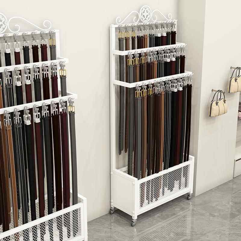 服装店带挂钩腰带展示架多功能货架展示架子陈列架落地式多层
