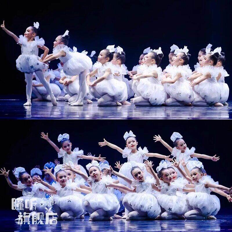 数星星的孩子少儿演出服蓬蓬裙幼儿园表演服可爱公主舞蹈纱裙
