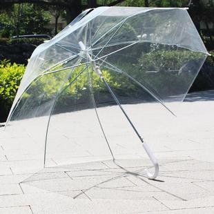 透明雨伞成人儿童两用网红加大厚手绘DIY定制礼品跳舞蹈蕉纯色下