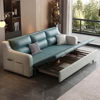 多功户能沙发床可折101叠两用小型客厅现简代伸缩储物科约技布沙