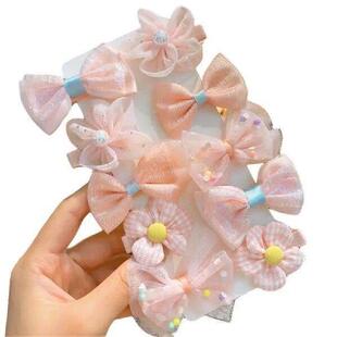 Bangs Children Clip Flower Hair Sweet Girl