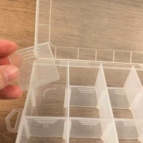 新款直销20格可拆塑料盒子GSC脸壳收纳盒ob11娃衣娃鞋整理配件产