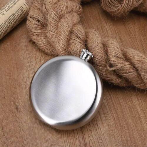 5oz/140ml Russian Wine Bottle Liquor Pot Round Whiskey Flask