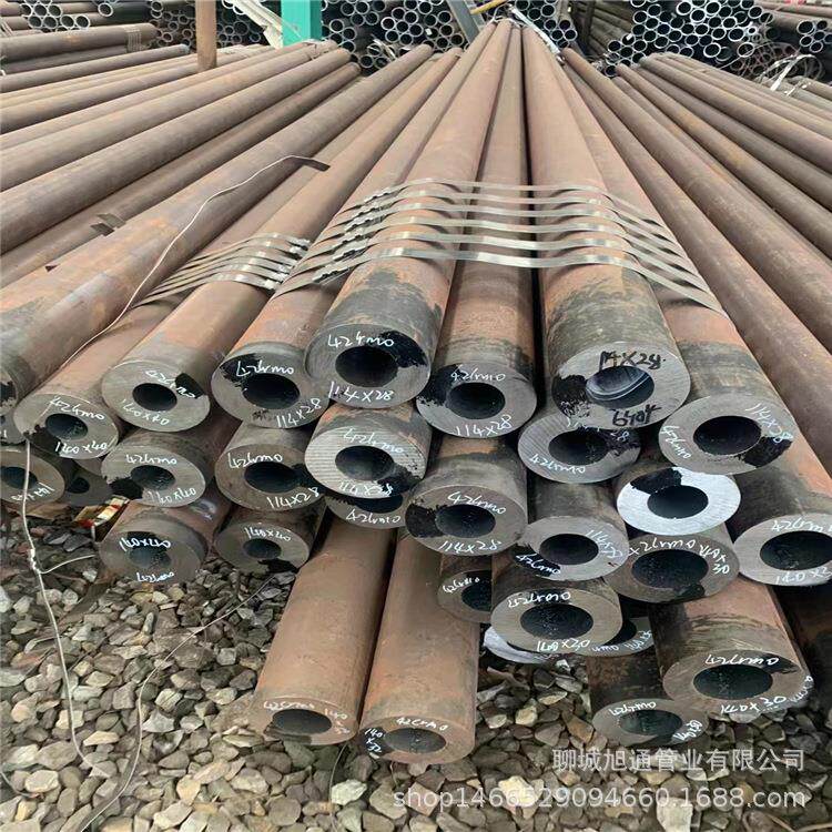 衡阳40cr空心合金管377*60 大口径40cr无缝厚壁管 锯床零切