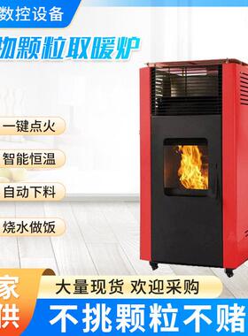 厂家现货生物质燃烧料取暖炉子家用室内新型科技智能采暖炉