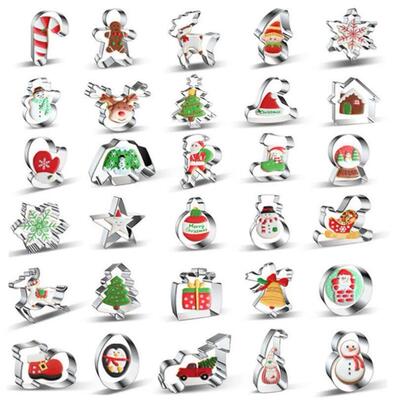 1PC Christmas Cookie Mould Gingerbread Man/Tree/Snowflake Sa