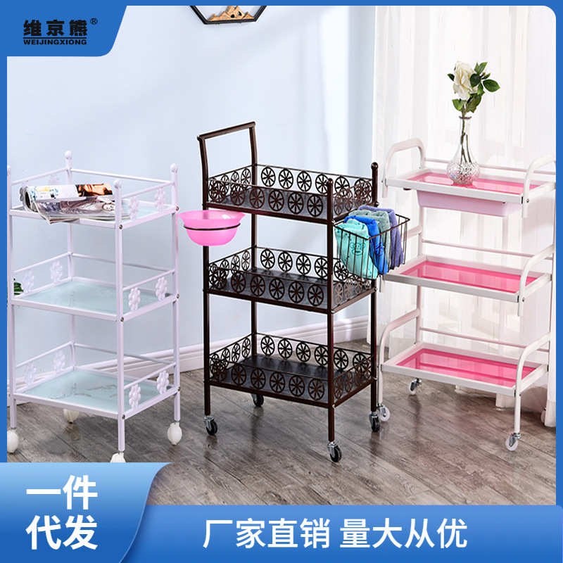 美容推车美容院小推车理发店工具车纹绣美甲收纳车火罐置瑞仟