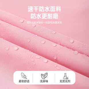 儿童雨衣男童上学衣带书包位女童小学生幼儿园防水全身雨披 斗蓬式