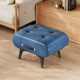 轻奢猫爪皮换鞋 凳脚踏茶几软包玄关客厅床尾手提凳子多功能家用凳
