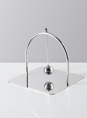 现代轻奢不锈钢纸压巾座方形金属底座酒店餐厅餐巾架创意压纸座