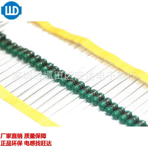 0510色环电感18/22/27/33/47/56/68/82UH10%1W直插绕线电感器