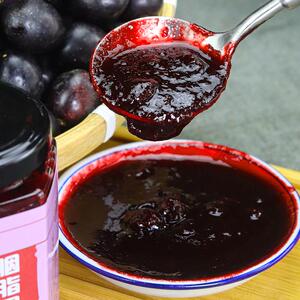 云南德宏稀少胭脂果酱山李子鬼眼睛也生水果酸甜即食果瓶装胭脂酱