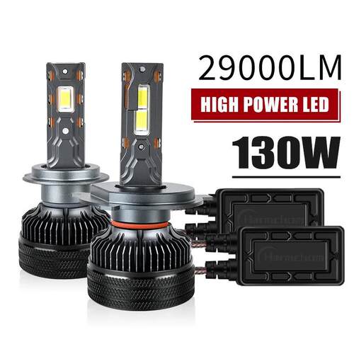 跨境热销Y40120W 双铜管导热大功率汽车前大灯泡H7 H4H1 led 車燈