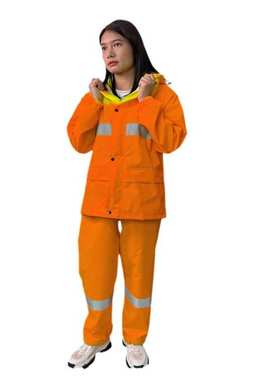 反光雨衣交通安全服橙色制式分体全身防水雨裤套装男成人通勤衣