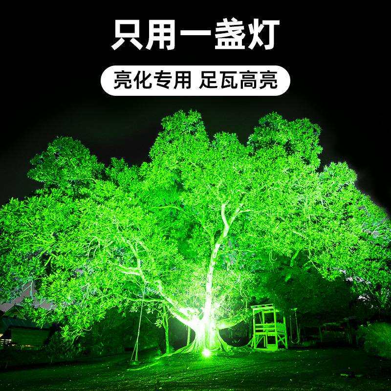 投光灯七彩变色射树灯户外防水照树灯景观绿化灯庭院草坪地插射灯