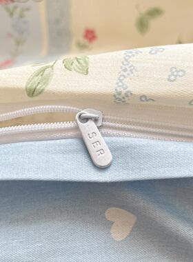 款全棉床上四件套纯被套罩单人生53390学宿舍三件式床组新小清棉