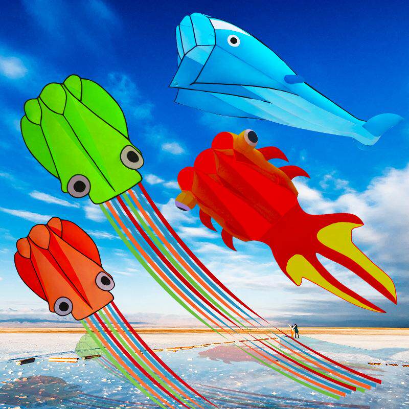 软体章鱼风筝斑花海豚跨境亚马逊创意造型
