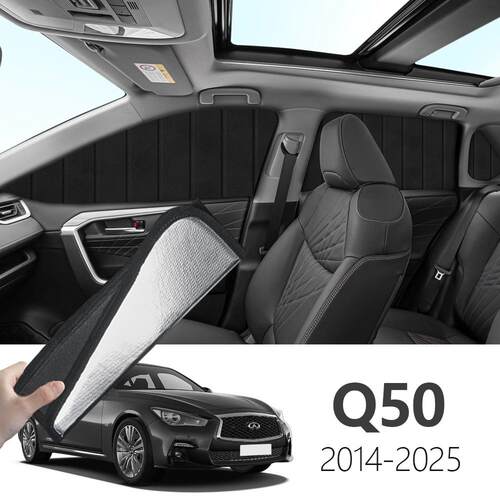 Q50 Q50l 2014-可折叠式隐私款遮阳帘全遮侧窗遮阳挡