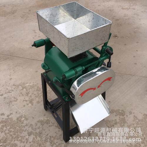 家用大豆挤扁机五谷杂粮破碎机燕麦压扁机