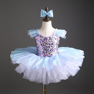 正品 六一表儿童蕾舞裙演出服豌蓬蓬纱裙幼儿园芭舞蹈演服公主 豆季