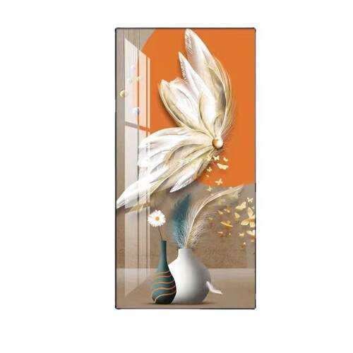 入户正对门玄关装饰画竖版简约现代走廊过道壁画高档轻奢玄关挂画