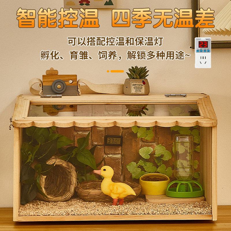 柯尔鸭专用饲养箱全套宠物鸭笼小鸭育雏箱恒温箱家用造景小屋别墅图片