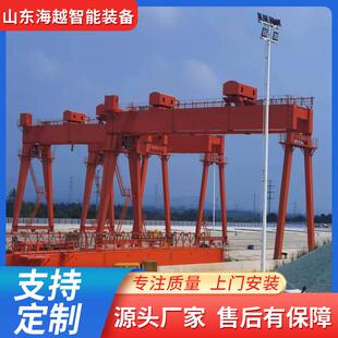 生产龙门吊双主梁门式起重机轨道直行室外货场用无线遥控龙门吊