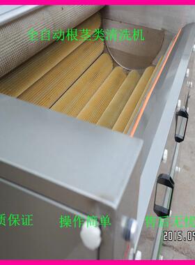 不锈钢毛刷清洗机果蔬加工大型输送清洗设备根茎类果蔬清洗机