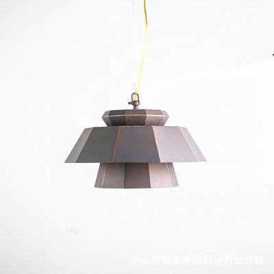 北欧复古工业吊灯创意多边菱形个性餐厅吧台火锅店餐饮LED射吊灯