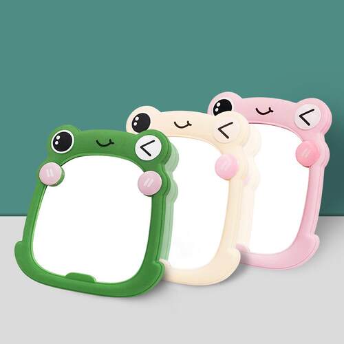 Frog Desktop Folding Mirror for Student Dormitory, Makeup Mi