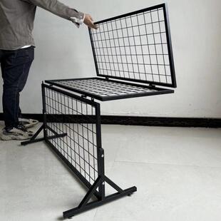 网格架户外简易架子落地地摊摆摊展示架折叠式收纳架展览便携饰品