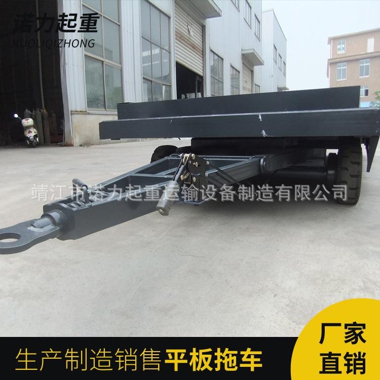 专业 生厂家带手刹带尾灯载EOF重6吨平板拖车  工产具车